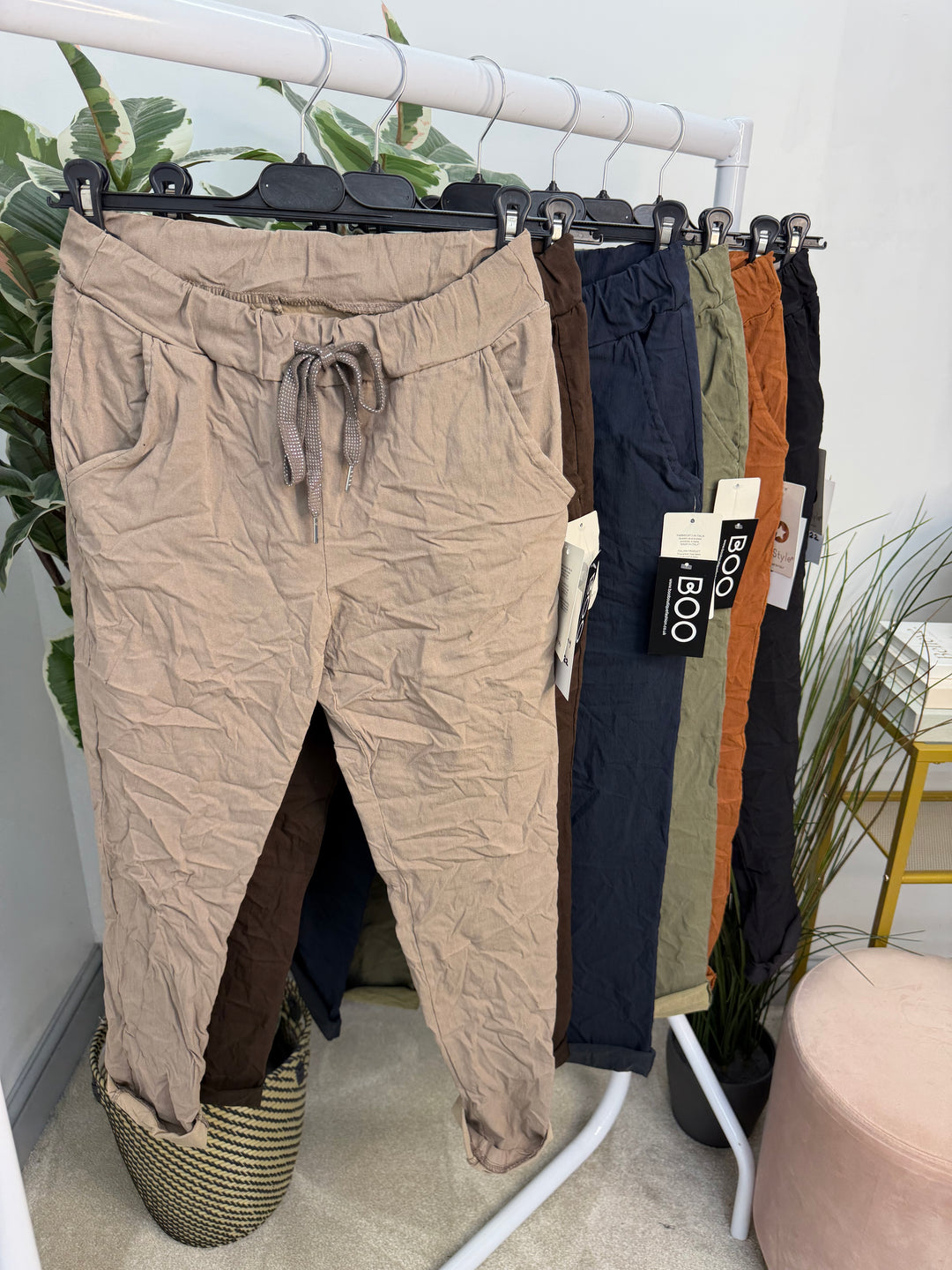 Women’s Stretch Crinkle Magic Trousers
