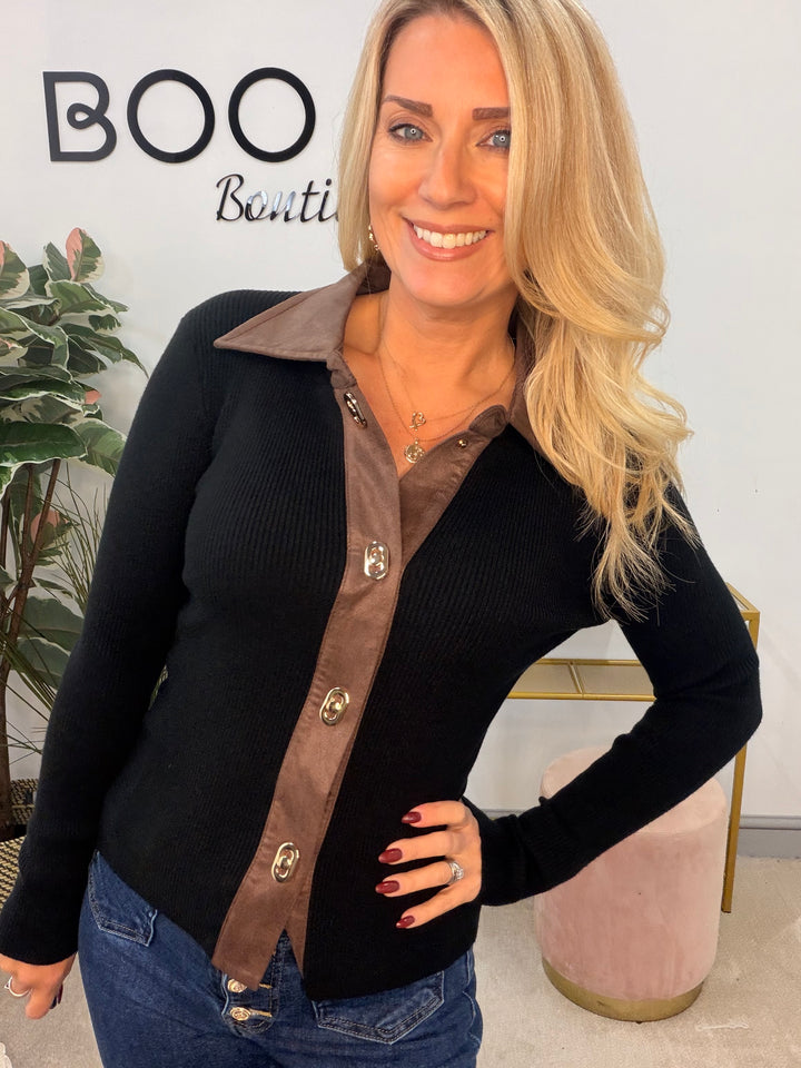 The JANE ribbed knit fitted cardigan - 3 colours
