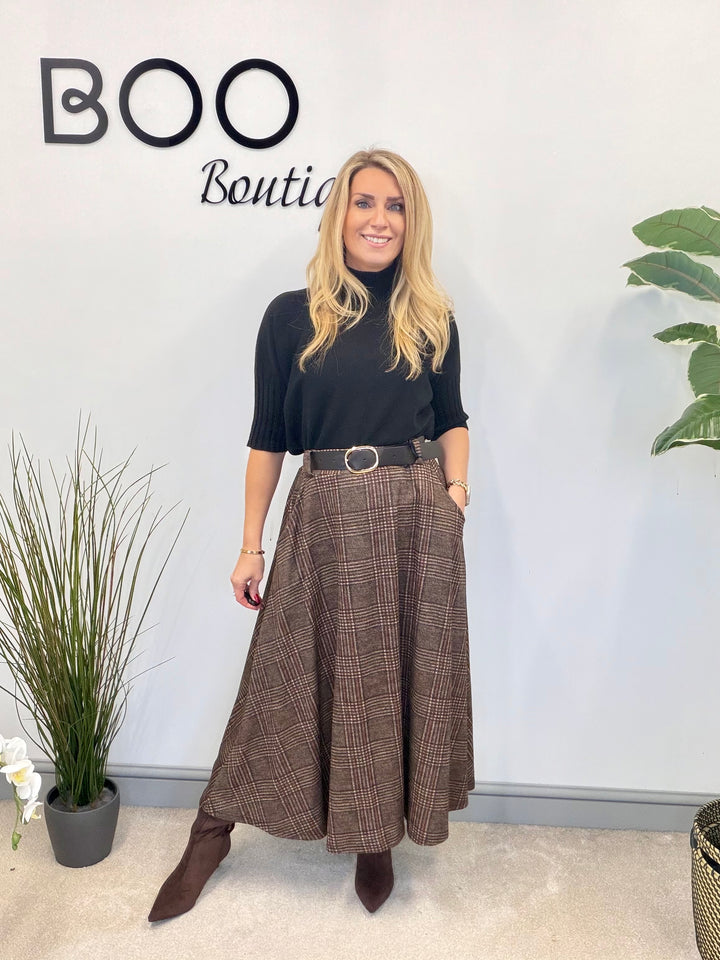 LADIES SHORT SLEEVE KNITTED JUMPER - BLACK, KHAKI, BEIGE, MOCHA, GREEN & BERRY