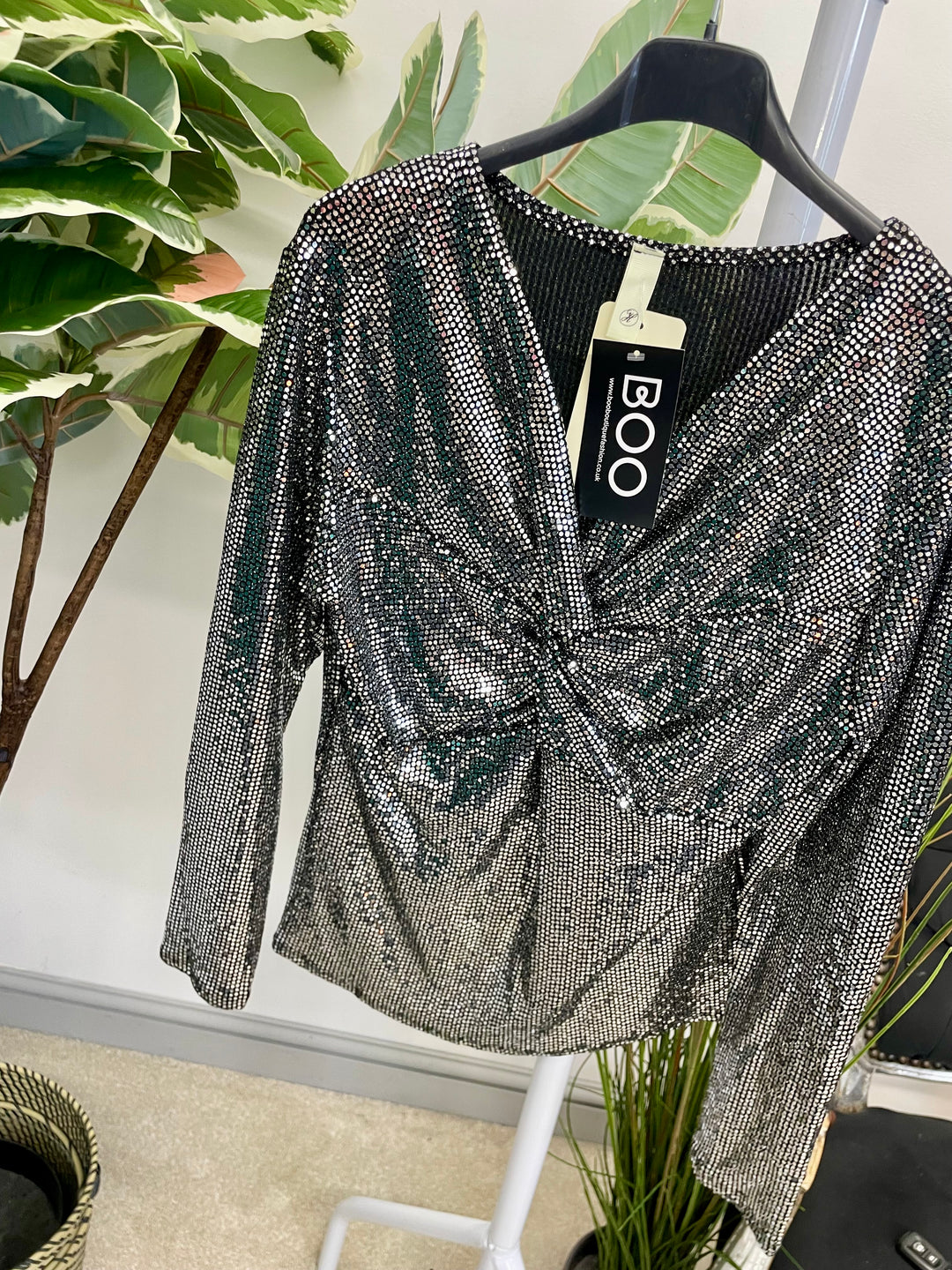 LADIES SEQUIN PARTY TOP - SILVER, GREEN, GOLD, BLACK, BERRY, CHAMPAGNE