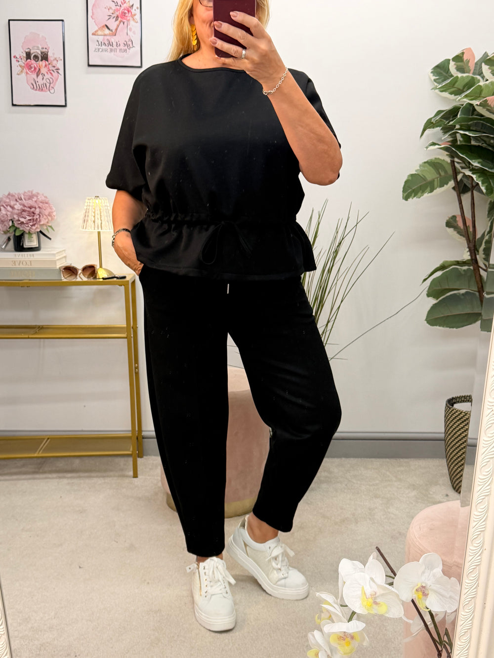 Ladies Fashion Trouser Co Ord Set - Brown, Rust, Beige, Wine & Black