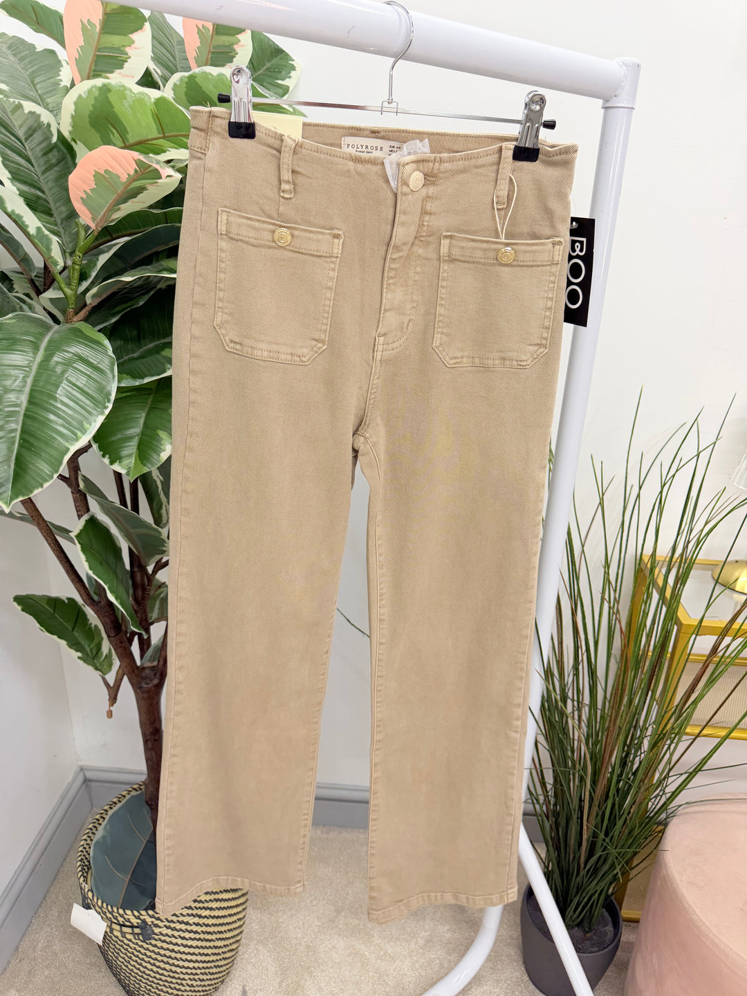 The GINNY beige jeans - sizes 6 to 14