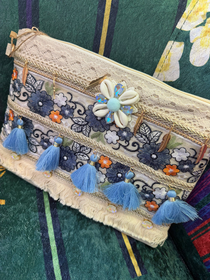 The JANE sparkly beach clutch bag - 14 styles