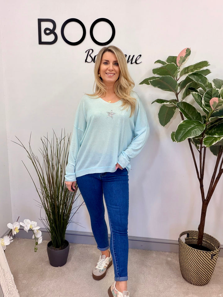 LADIES FASHION FINE KNIT TOP - WHITE, YELLOW, MINT, PINK, LIME