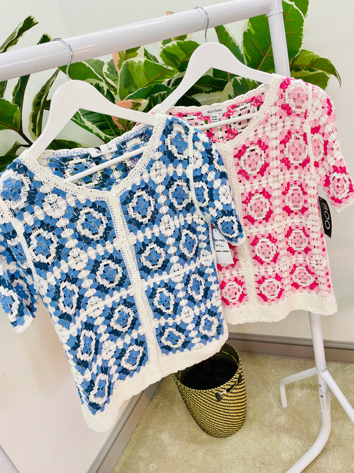 The WOOWOO crochet cardigan - 2 colours