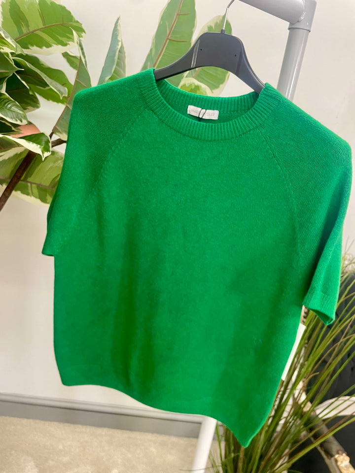 LADIES SOFT KNIT SHORT SLEEVE AUTUMN JUMPER 