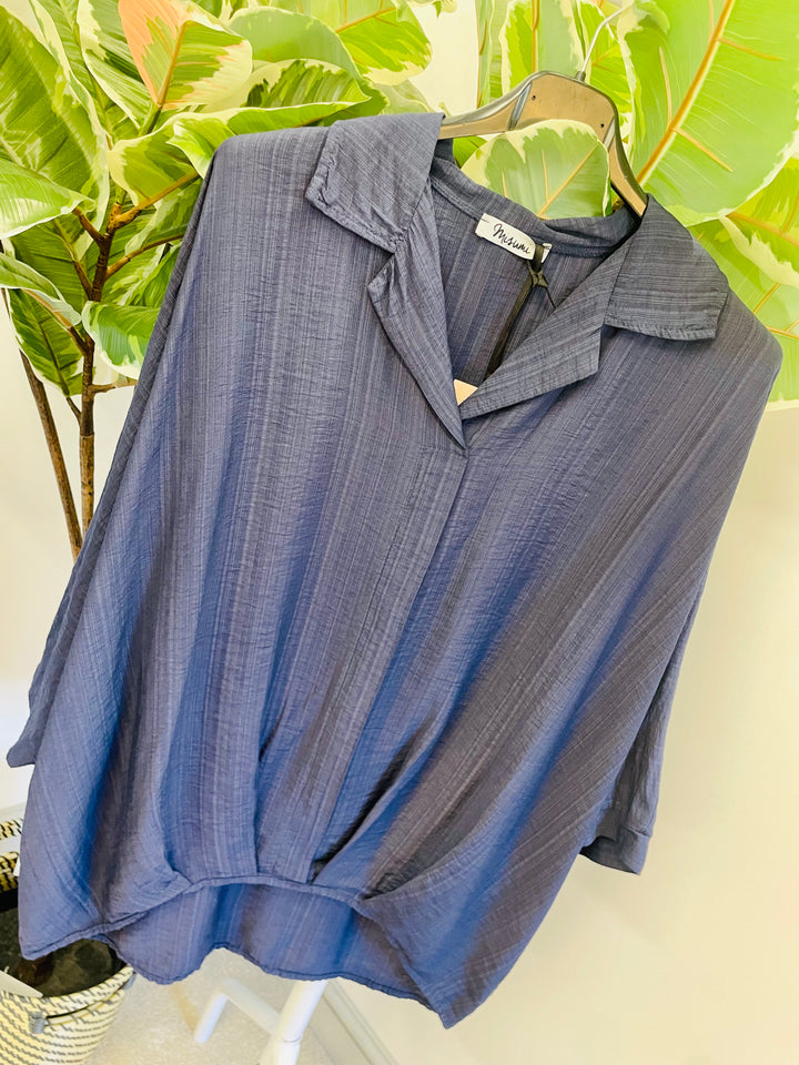 LADIES WOMENS SUMMER TOP BLOUSE - WHITE, BLACK, KHAKI, BLUE, PINK & NAVY