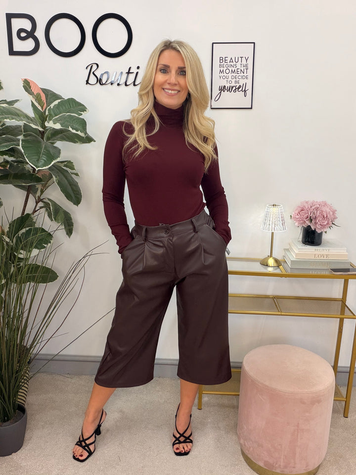 The IZZY fleece lined roll neck top - 4 colours