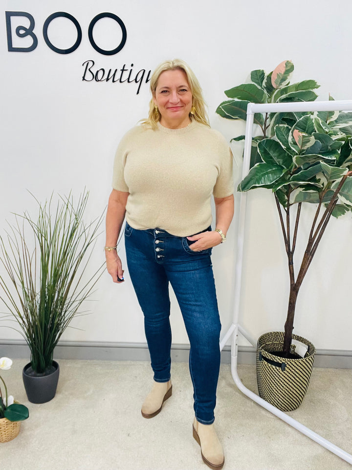 LADIES BLUE DENIM SKINNY JEANS - SIZES 10, 12, 14, 16, 18, 20