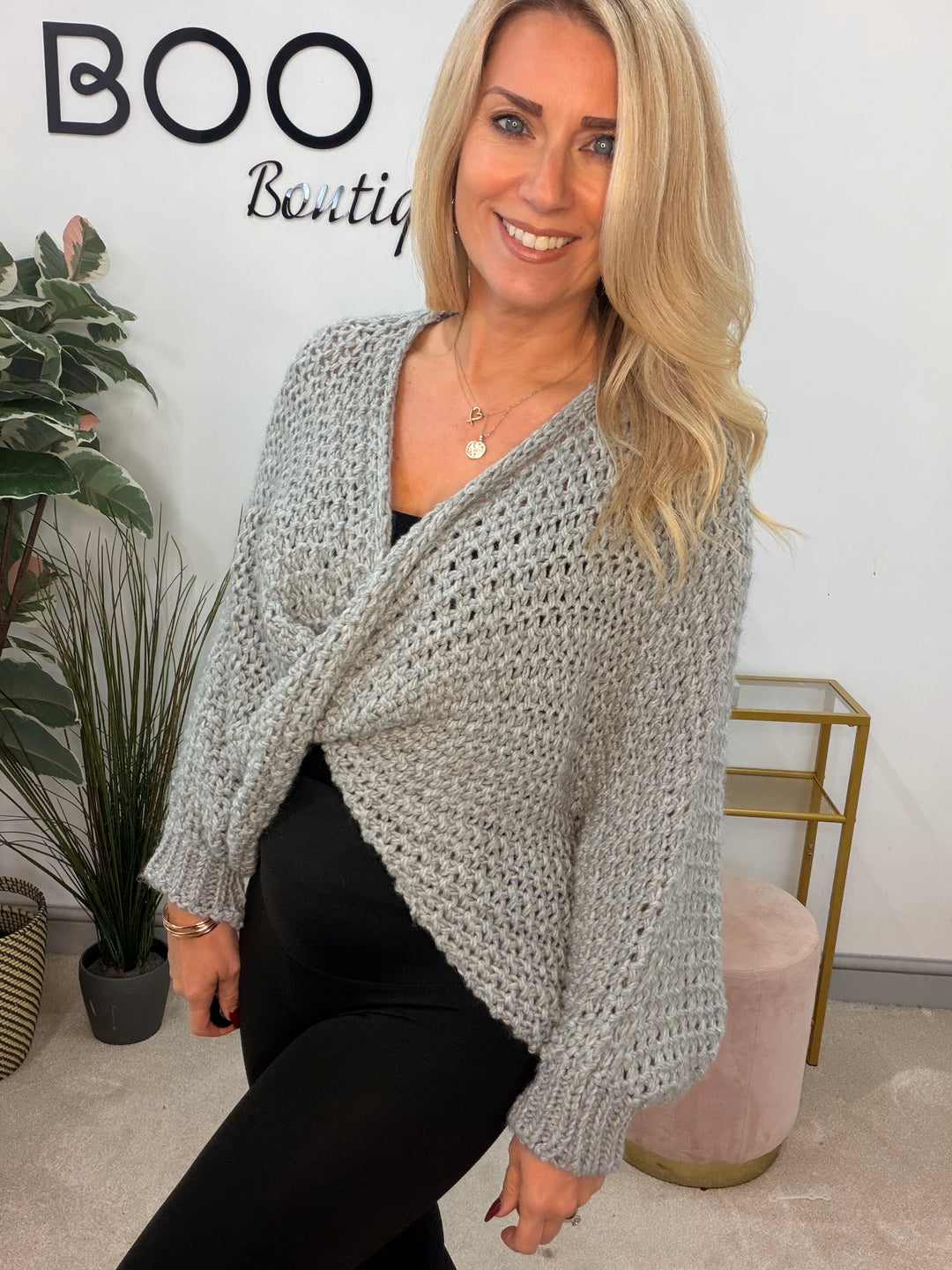 The ANN thick knit twist front jumper - 4 colours