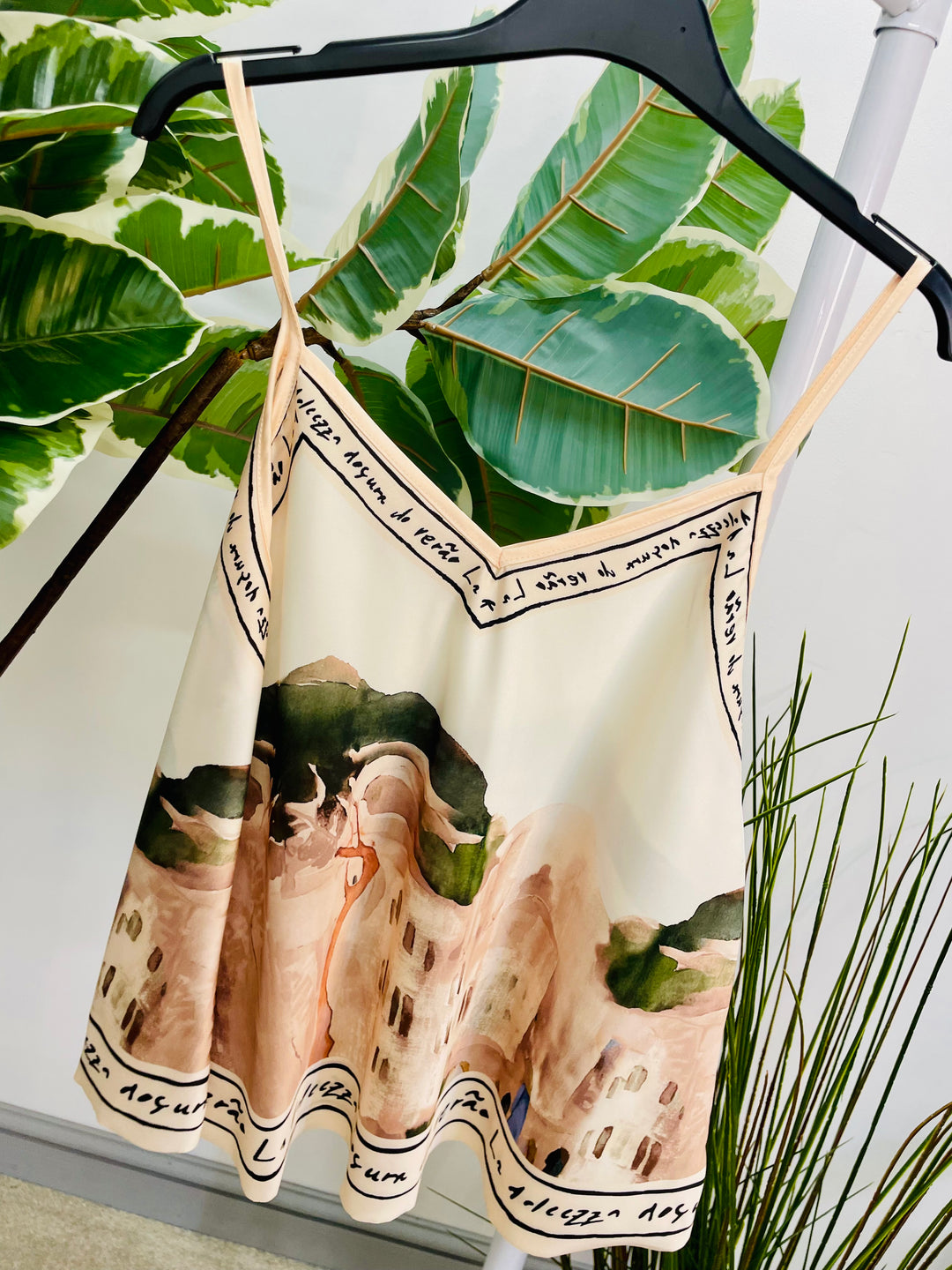 LADIES SATIN CAMI SUMMER TOP - BURGUNDY, BROWN, TAUPE, CREAM, BLUE, KHAKI, NAVY