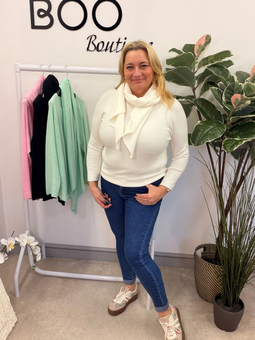 Ladies Fashion Dark Denim Skinny Jeans by RedSeventy