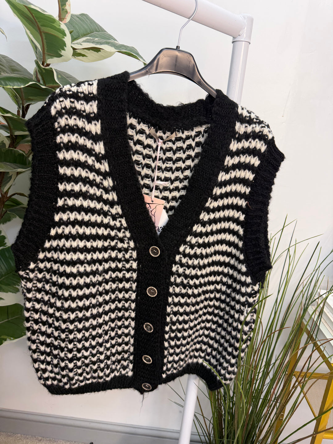 The LAURA herringbone knit waistcoat - 5 colours