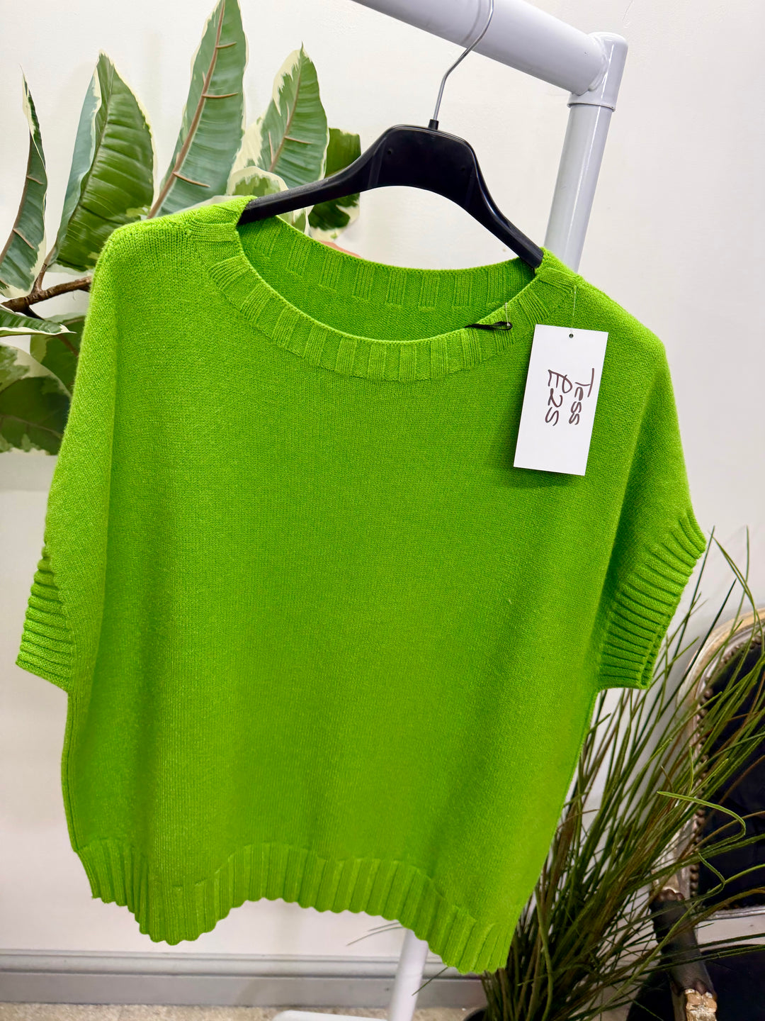 LADIES KNITTED TANK TOP JUMPER - ORANGE, PINK, YELLOW, CREAM, GREEN, KHAKI, BEIGE