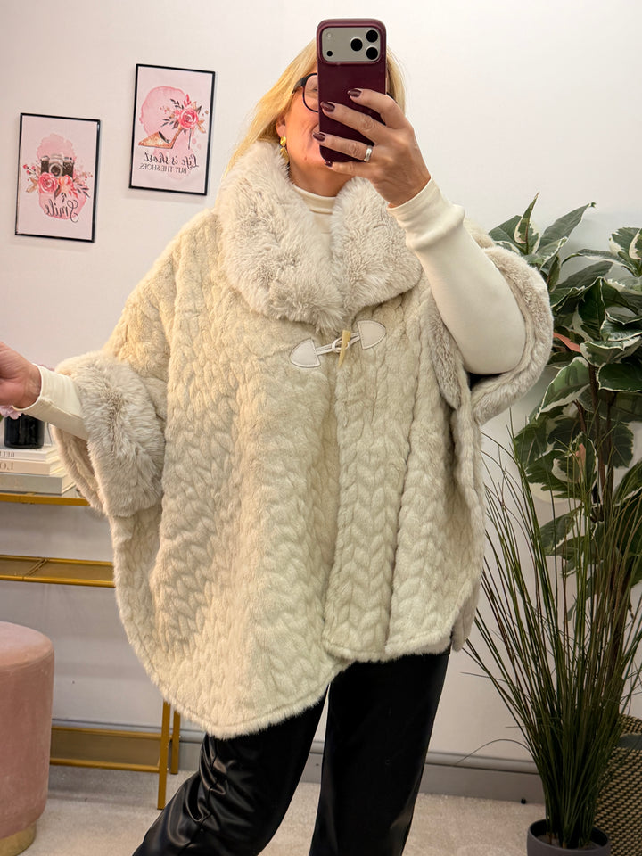 The EMILY luxe faux fur cape - 5 colours