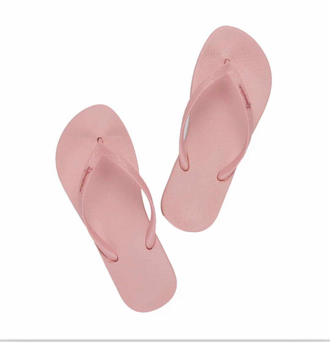 Ladies Ipanema Flip Flops - pink, fuschia & white