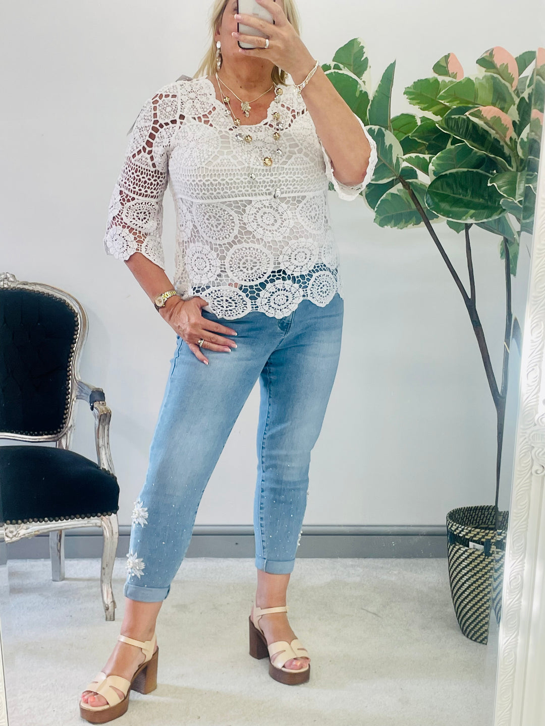 The LIVVY crochet top - 2 colours
