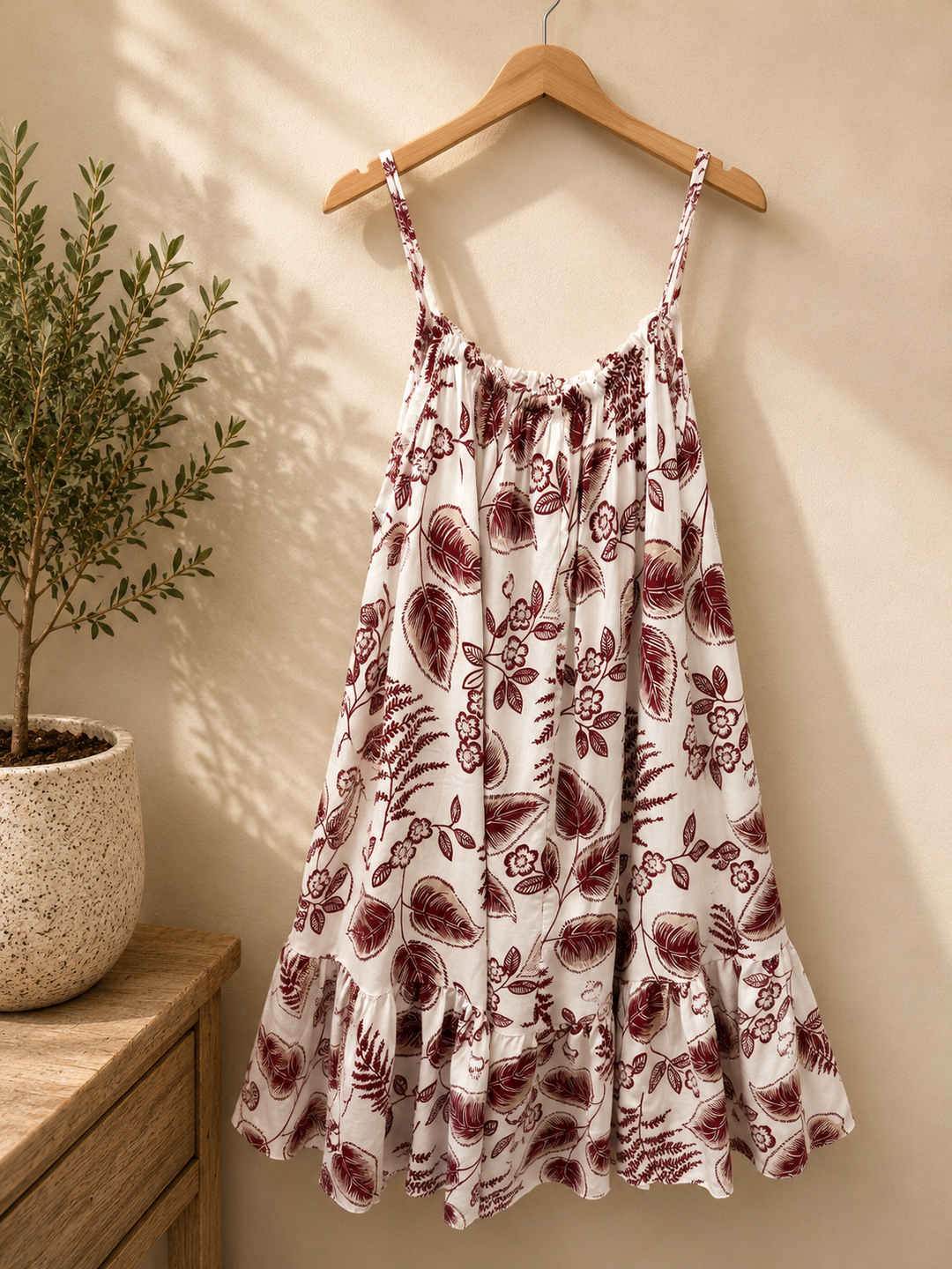 Ladies Summer Sun Dress - Navy, Blue, Wine, Pink, Orange, Beige, Khaki, Brown
