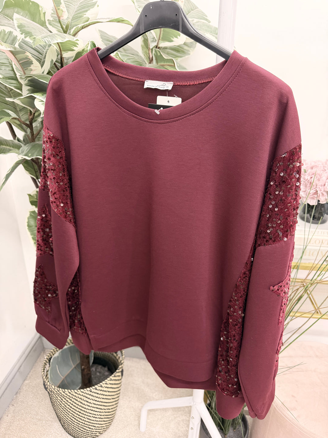 The KIERA scuba sequin top - 4 colours