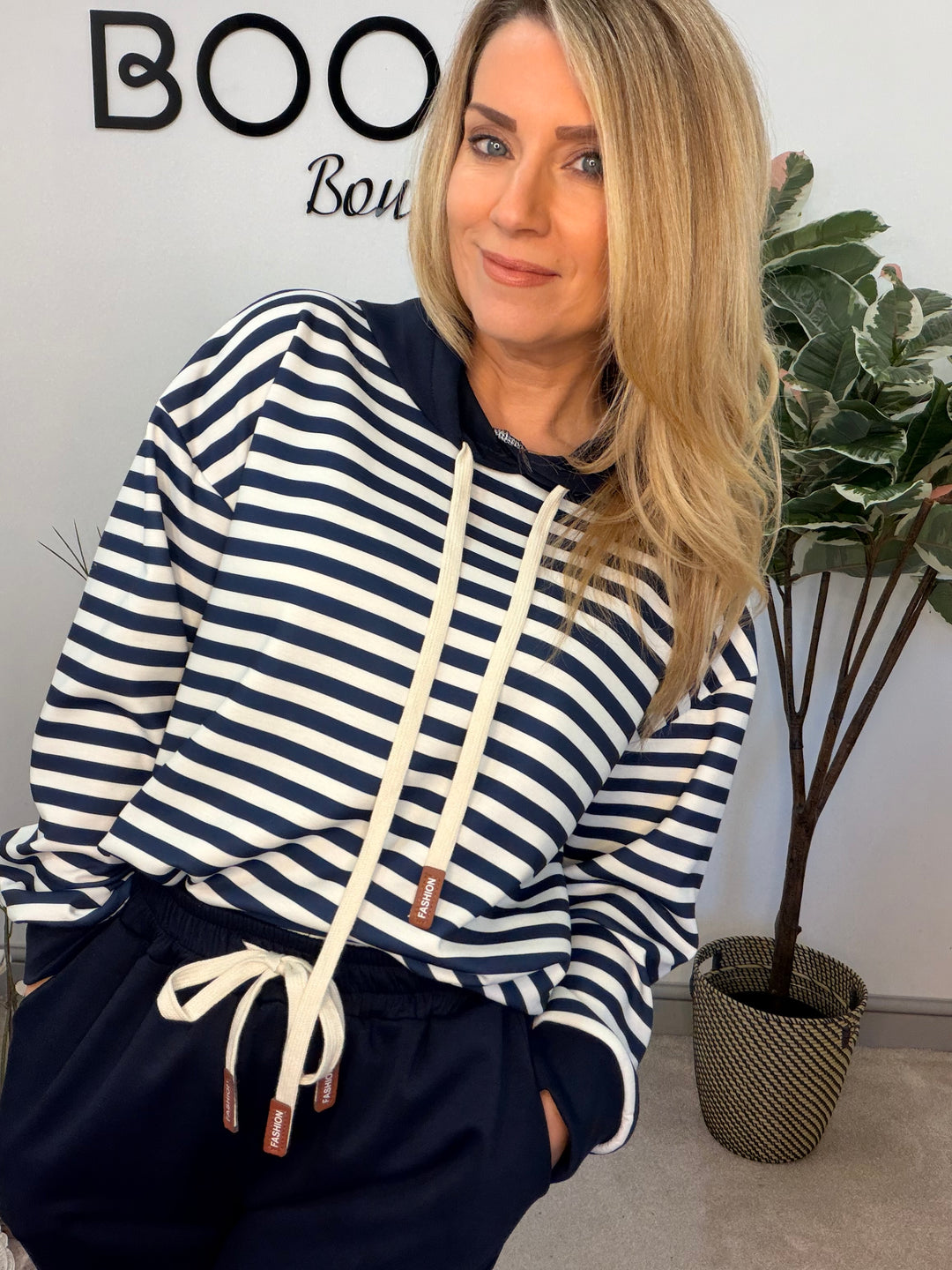 Ladies Fashion Straight Leg co ord set - khaki, navy, black & beige