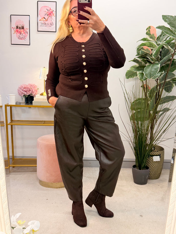 The CAT knitted military cardigan - 2 colours