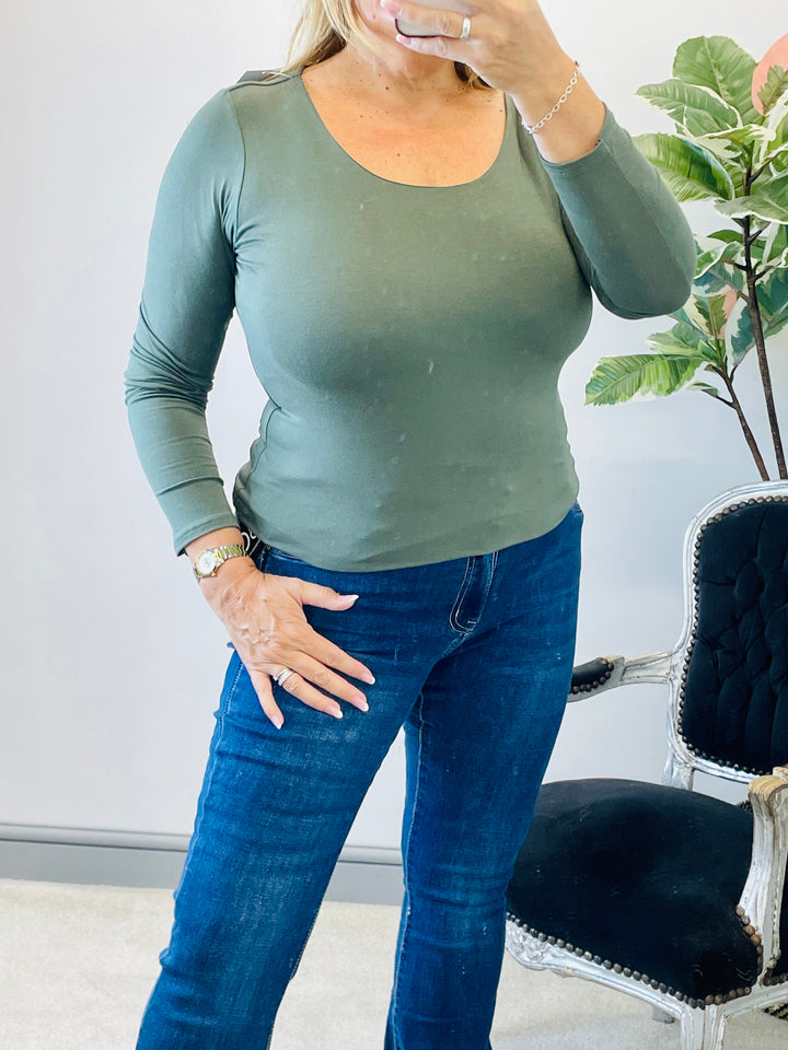 The BRON long sleeve basic top - lots of colours!