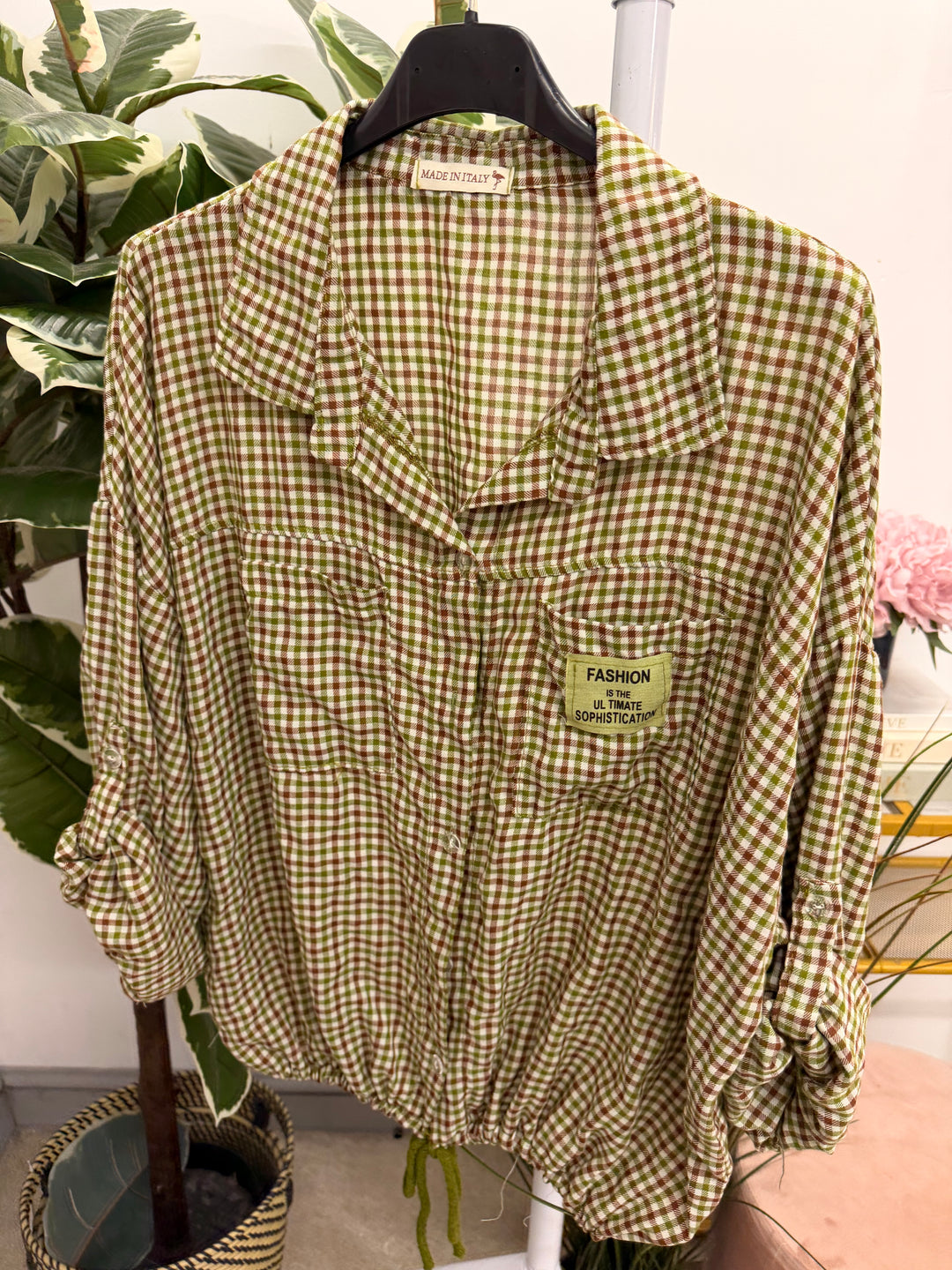 The NORA check shirt blouse - 4 colours