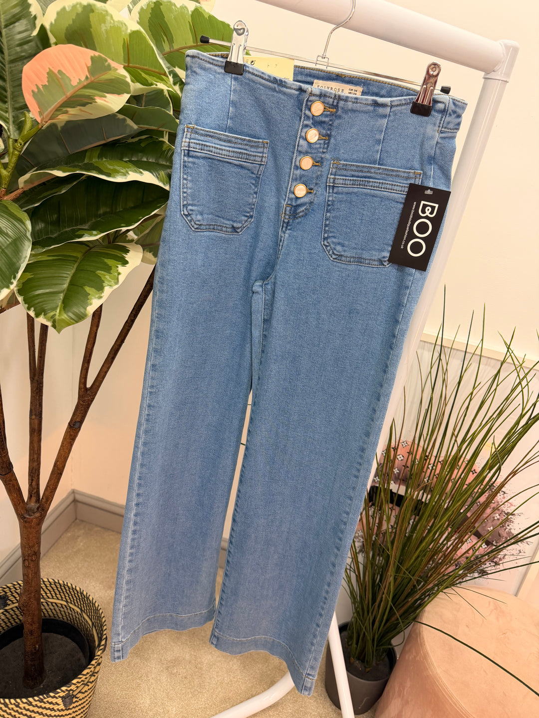 The THEA blue wide leg jeans - sizes 6 to 14