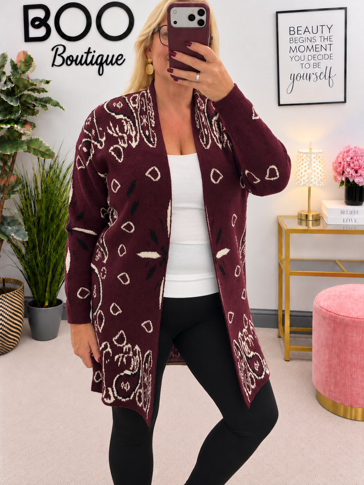 The RUSTIE bandana print cardigan - 3 colours