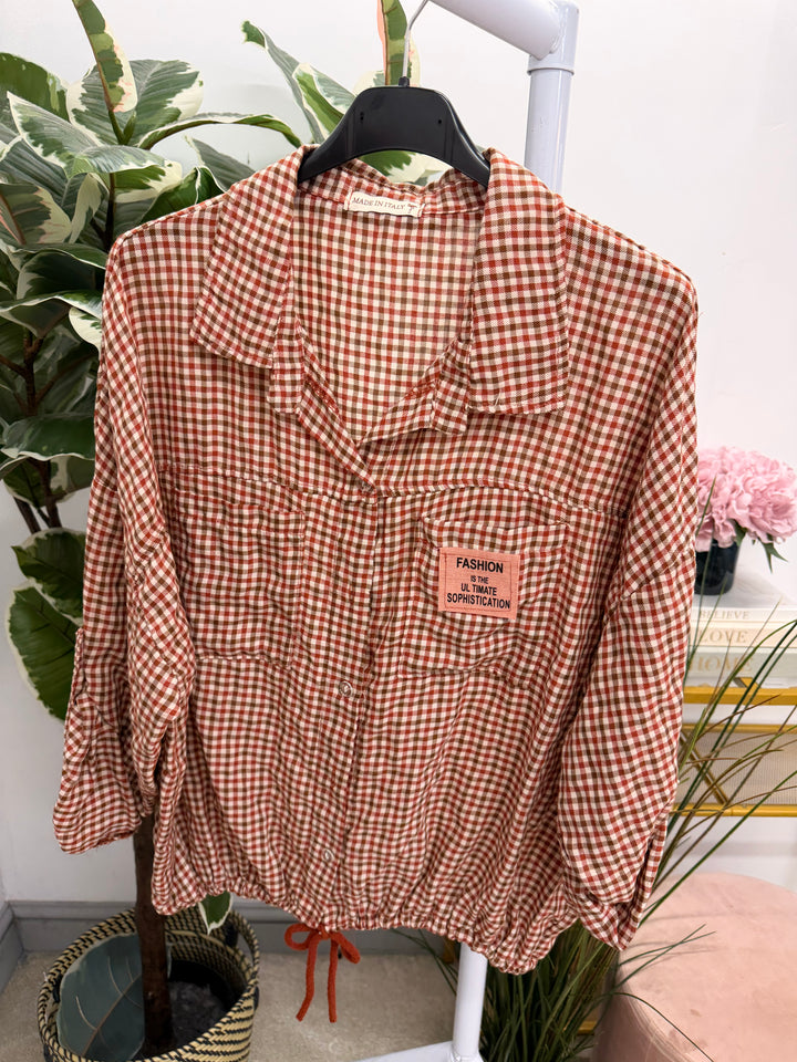 The NORA check shirt blouse - 4 colours