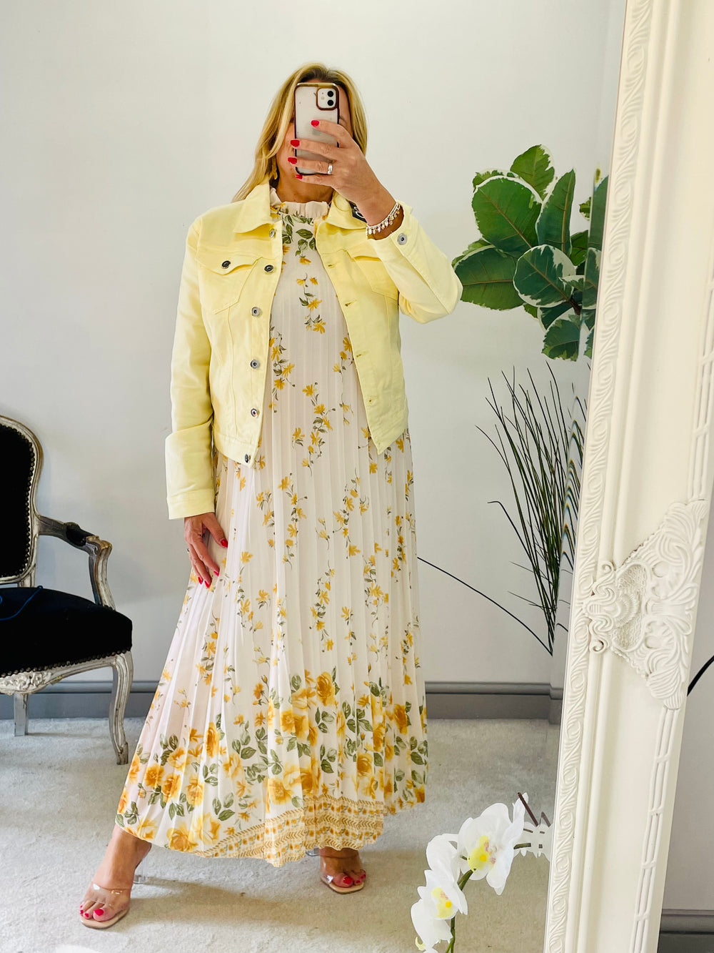 LADIES WOMENS LEMON YELLOW DENIM SUMMER JACKET