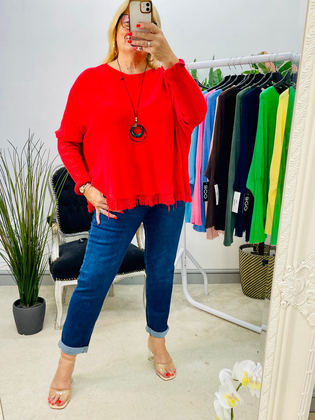 LADIES SOFT KNIT LOOSE FIT JUMPER - 11 COLOURS
