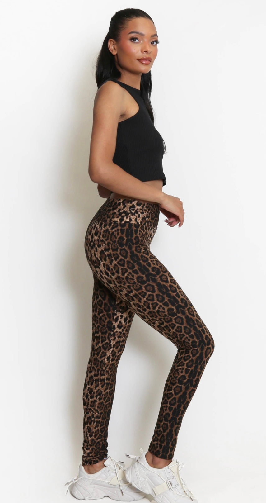 Ladies animal print leggings store