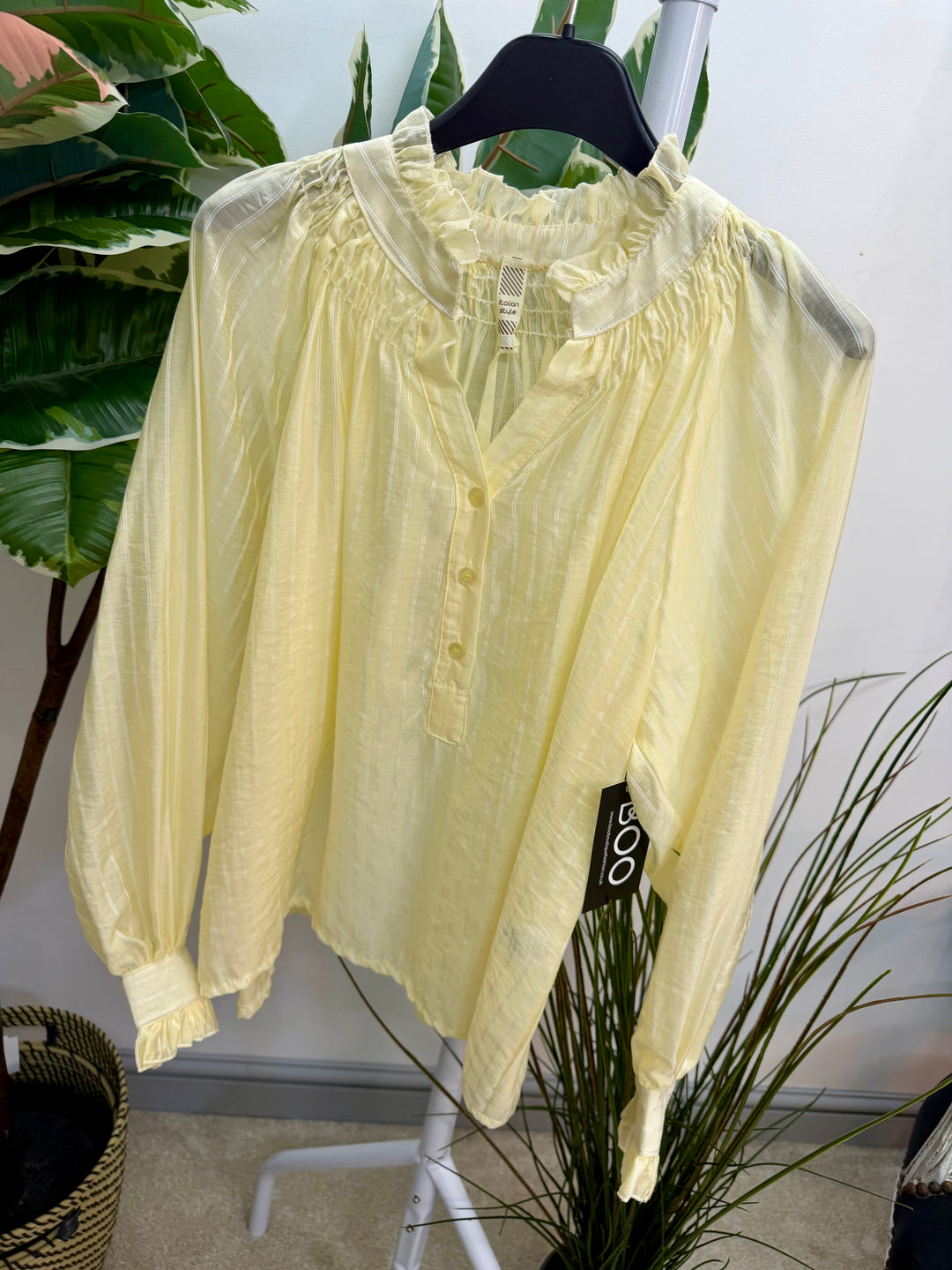 Ladies Fashion Stripe Shirt Blouse - Pink, Blue, Beige, White, yellow