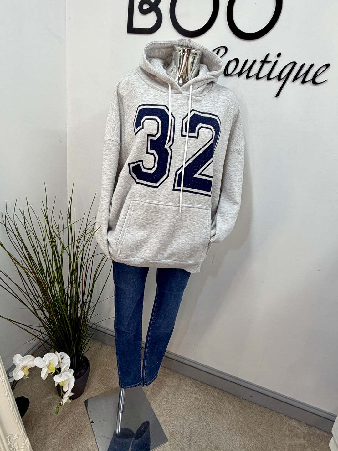 LADIES FASHION HOODIE SWEATSHIRT TOP - WHITE, GREY, NAVY, PINK & LEMON