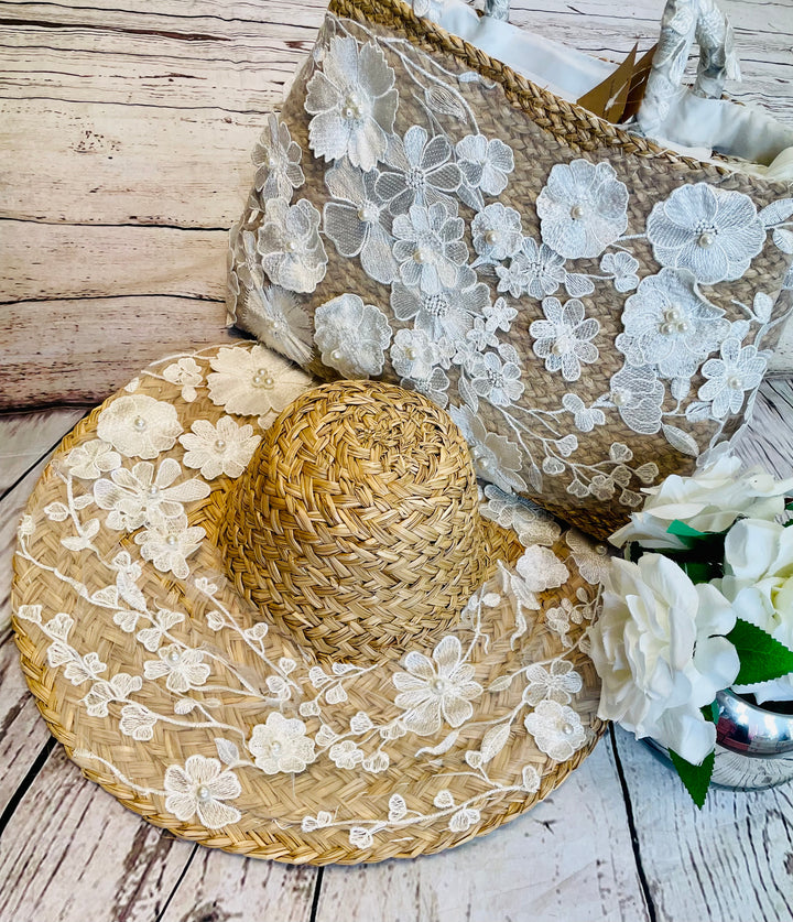 LADIES LUXURY DAISY STRAW BEACH TOTE HOLIDAY BAG