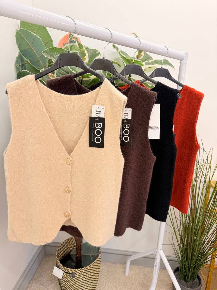 Ladies Fashion Knitted Batwing Jumper Top - Black, White & Mocha