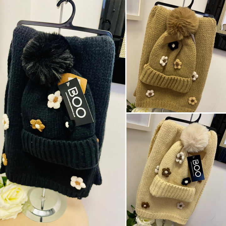 The PATRICIA scarf and hat set - 3 colours