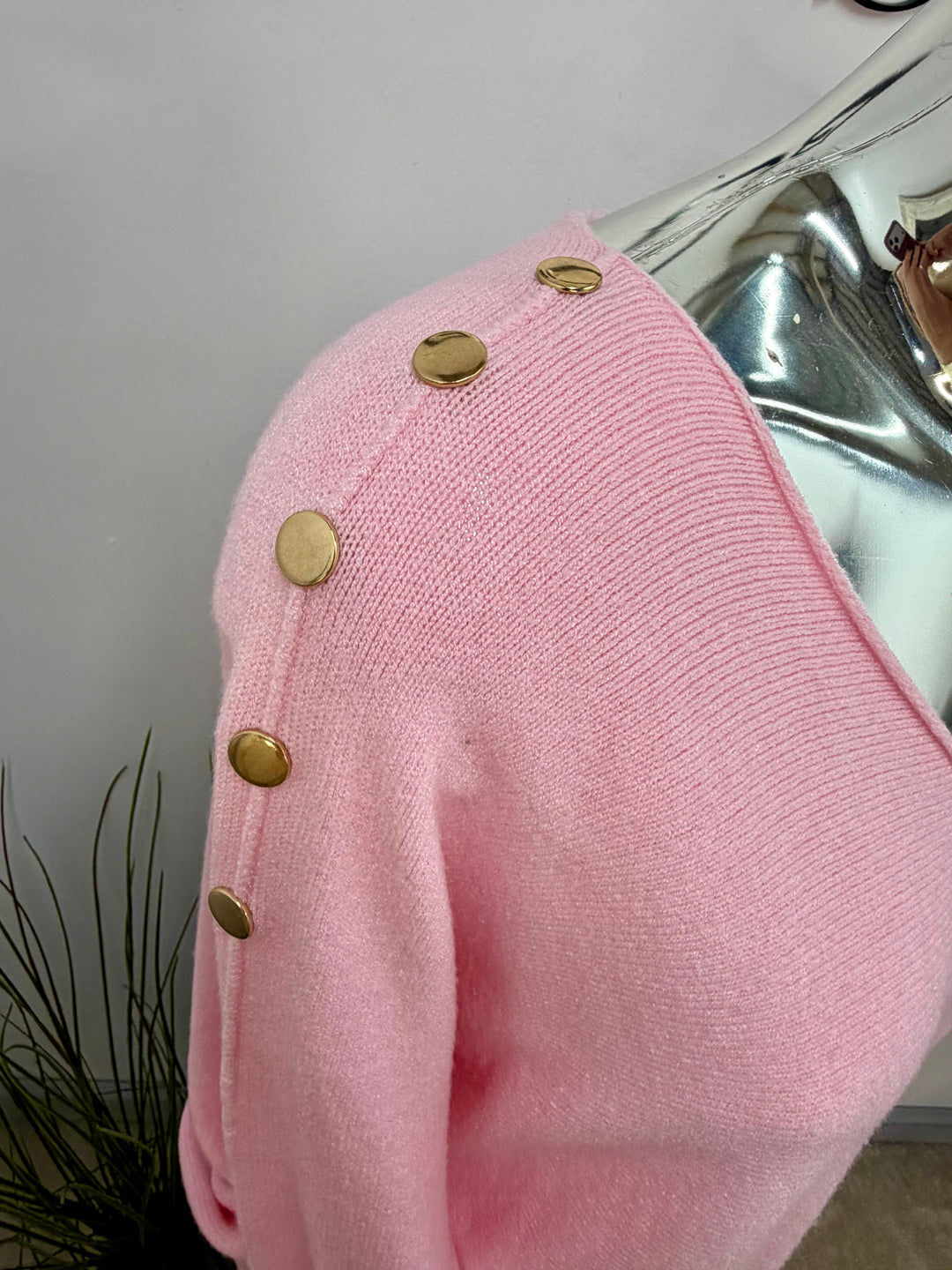 LADIES SOFT KNIT V NECK FASHION JUMPER - WHITE, MINT, BLACK & PINK