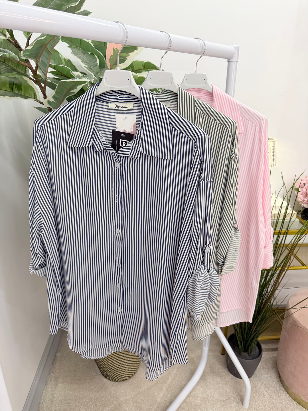 The PEACHES pinstripe shirt - 3 colours
