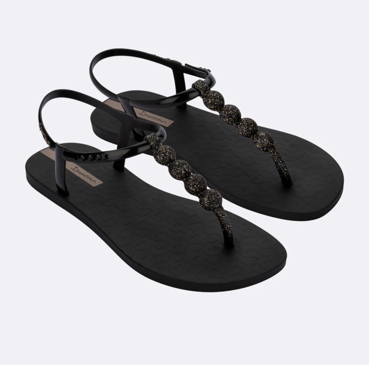 Ladies Ipanema Glitter Bobble Sandals - Black, Brown, Beige
