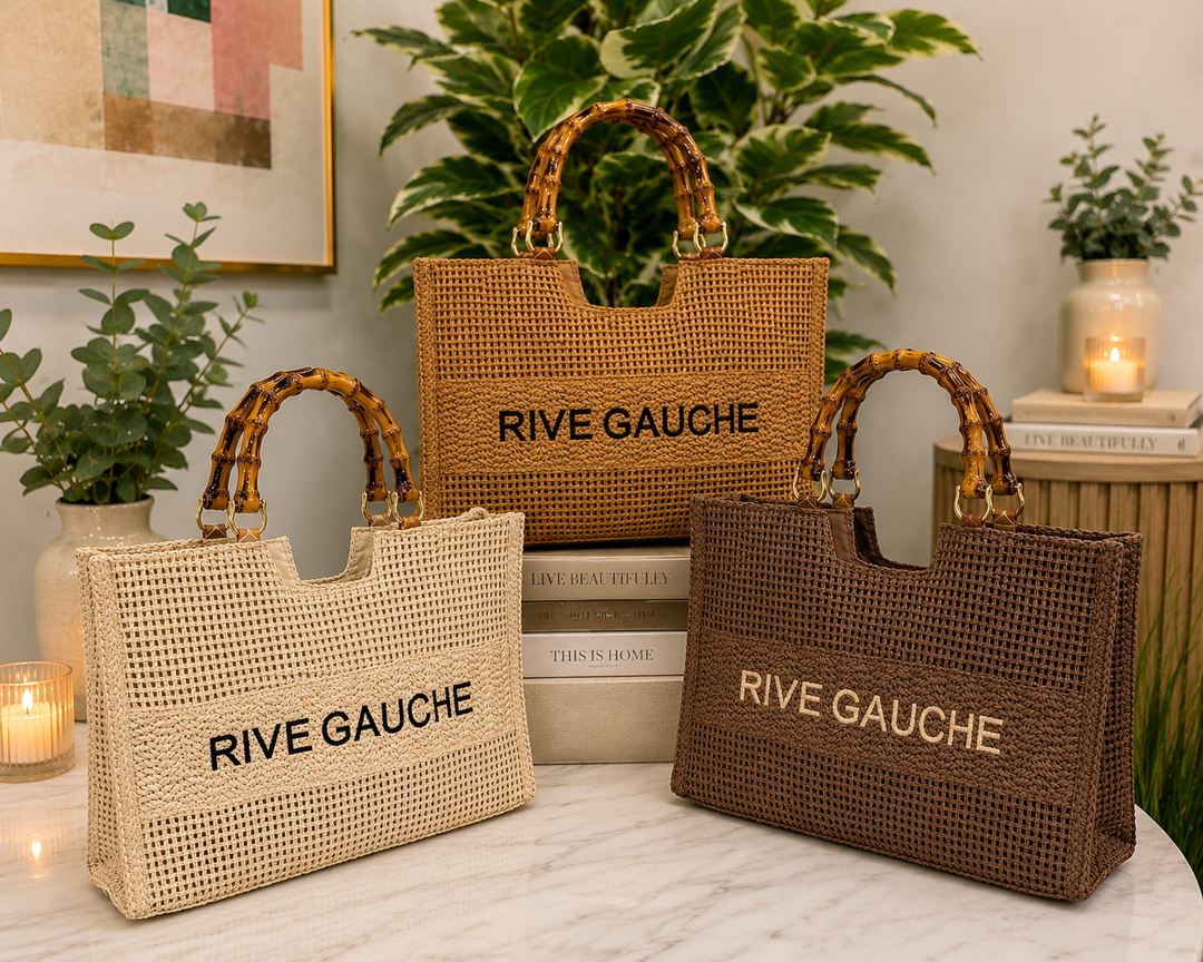 Ladies Woven Large Tote Beach Bag