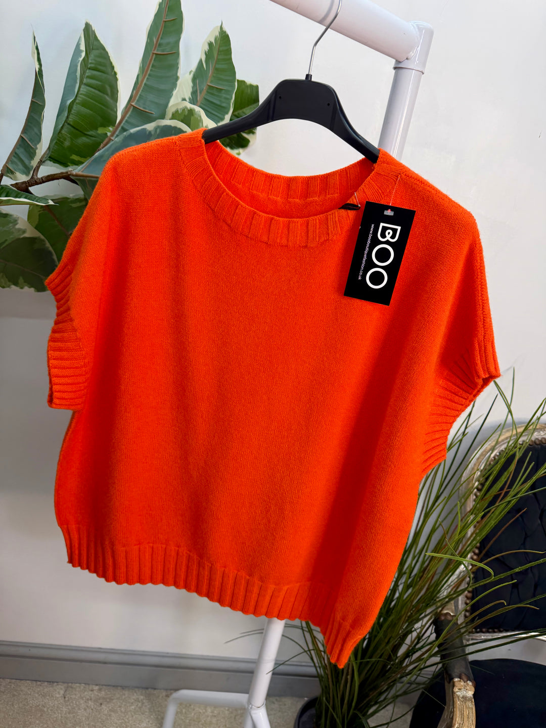 LADIES KNITTED TANK TOP JUMPER - ORANGE, PINK, YELLOW, CREAM, GREEN, KHAKI, BEIGE