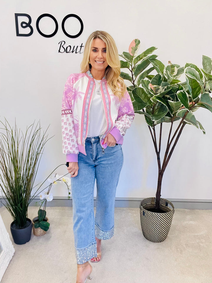 The BLAKE diamanté turn up jeans - size 6 to 14