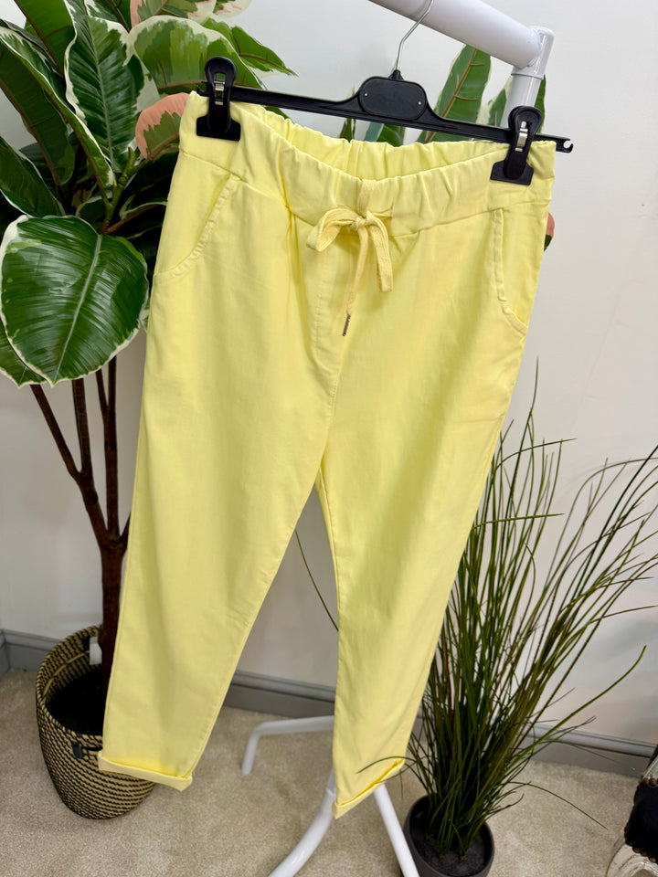 The NOELLE stretch plain magic trousers - 16 colours