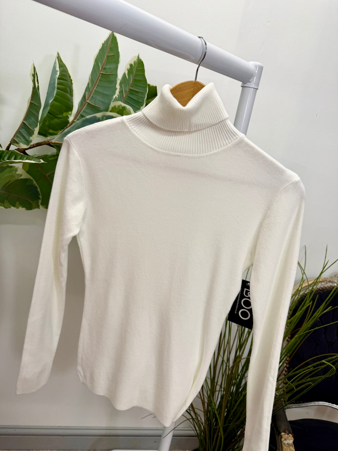 LADIES FASHION ROLL NECK JUMPER - BLACK, WHITE, LEMON, PINK, BLUE, BROWN & BEIGE