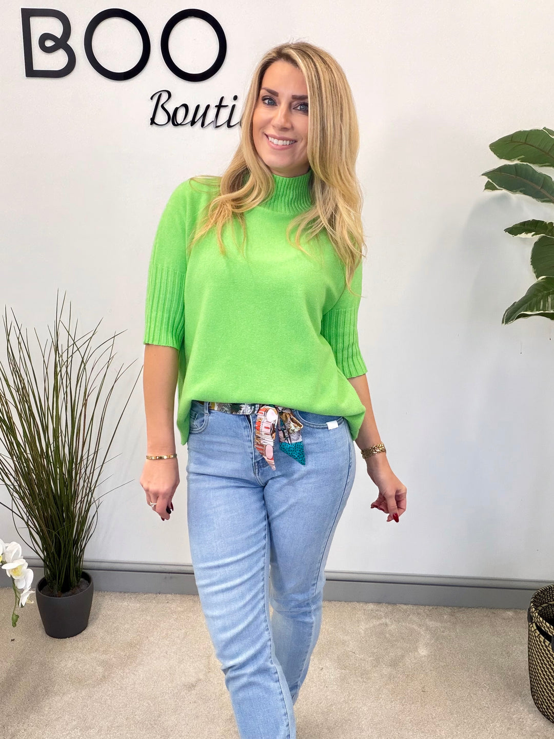 LADIES SHORT SLEEVE KNITTED JUMPER - BLACK, KHAKI, BEIGE, MOCHA, GREEN & BERRY