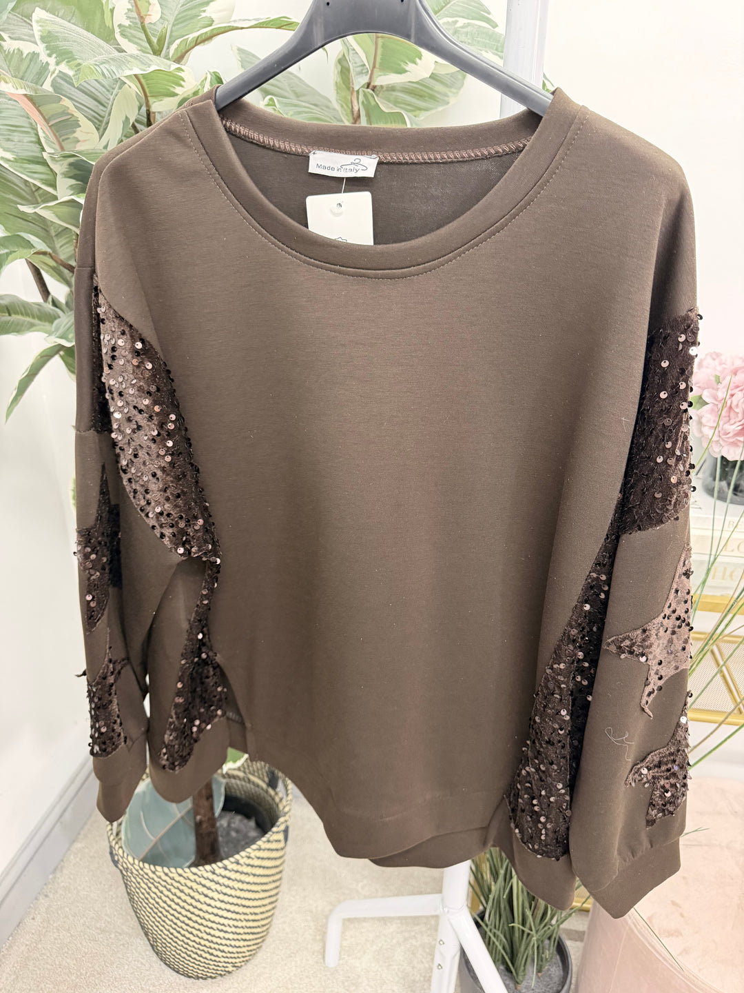 The KIERA scuba sequin top - 4 colours