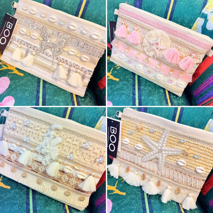 The JANE sparkly beach clutch bag - 4 styles
