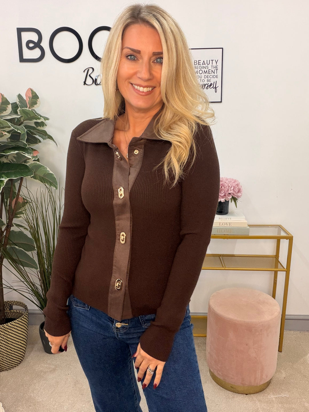 The JANE ribbed knit fitted cardigan - 3 colours
